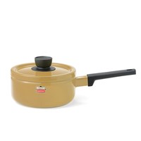 FUJIHORO 富士琺瑯 奶锅(18cm、2.2L、搪瓷、柠黄)