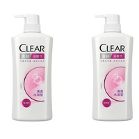 CLEAR 清扬 清透水润型去屑洗发露 500g*2