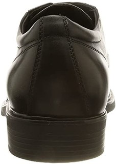 GEOX 杰欧适 Jr Federico系列 男士德比鞋,Black,42.5 EU/9.5 M US