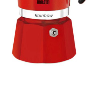 Bialetti 比乐蒂 彩虹摩卡壶 6杯份 红