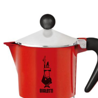 Bialetti 比乐蒂 彩虹摩卡壶 6杯份 红