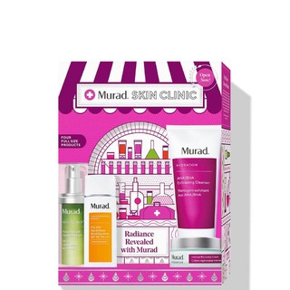 Murad/慕拉得 4 件套限量版礼品套装（价值 279 美元）-洁面+面霜+精华+防晒霜