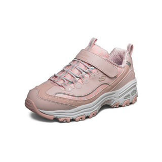 SKECHERS 斯凯奇 D'LITES系列 664150L/PKW 女童休闲运动鞋 粉色/白色 27.5码