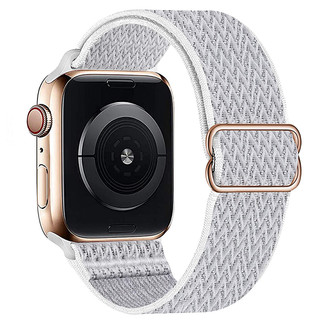 炫匠 Apple Watch7 45mm表盘 尼龙编织表带 海贝色