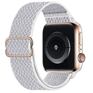 炫匠 Apple Watch7 45mm表盘 尼龙编织表带 海贝色