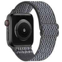 炫匠 Apple Watch7 45mm表盘 尼龙编织表带 风云灰