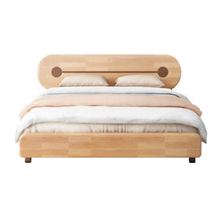 佳佰 北欧实木儿童床 橡胶木 简约小户型经济型单床 1.2*2.0m