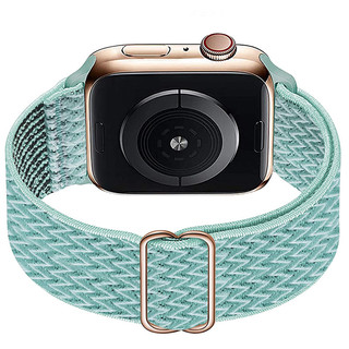 炫匠 Apple Watch7 45mm表盘 尼龙编织表带 碧海色