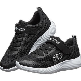 SKECHERS 斯凯奇 Dyna-Lite 男大童休闲运动鞋 98120L/BKW 黑色/白色 33.5码