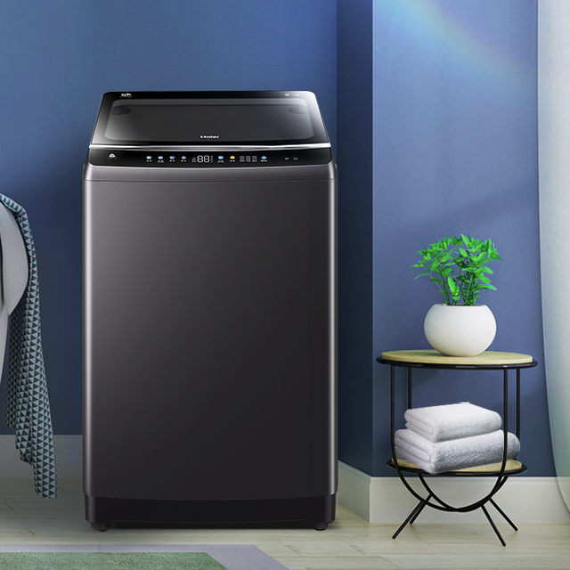 海尔 波轮洗衣机全自动 直驱变频电机 10KG超宽晶彩触控大屏 双动力防缠绕