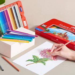 FABER-CASTELL 辉柏嘉 城堡系列 115700 油性彩色铅笔 100色 铁盒装