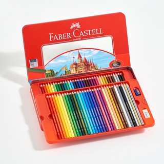 FABER-CASTELL 辉柏嘉 城堡系列 115700 油性彩色铅笔 100色 铁盒装