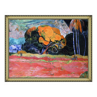 雅昌 保罗·高更 Paul Gauguin《山脚》107x77cm 油画布 宫廷金实木框