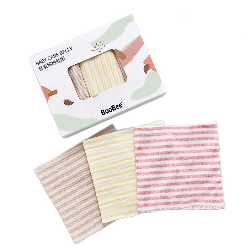 BOOBEE 布比 婴幼儿护肚围 条纹款 3条装