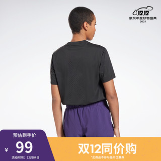 Reebok 锐步 United By Fitness 女子运动T恤 GJ5693 黑色 L