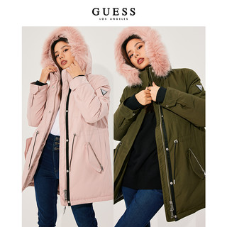 GUESS 盖尔斯 女士中长款羽绒服 Q1BN15W55R9