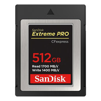 SanDisk 闪迪 CFexpress TypeB CF存储卡 512GB(1700MB/s)