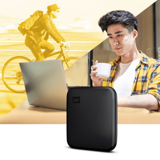 Western Digital 西部数据 Elements 新元素系列 USB 3.2 移动固态硬盘 Type-C 1TB 黑色 WDBAYN0010BBK-CESN