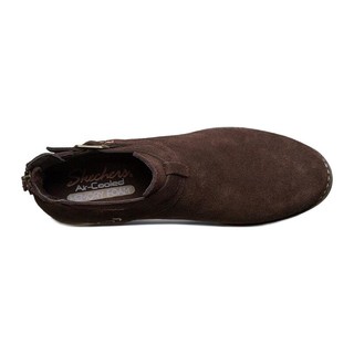 SKECHERS 斯凯奇 MODERN COMEMORY WINTER系列 女士短筒靴 44651 巧克力色 35.5