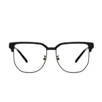 MUJOSH 木九十 MJ101FG400 中性板材金属眼镜框 半光哑黑