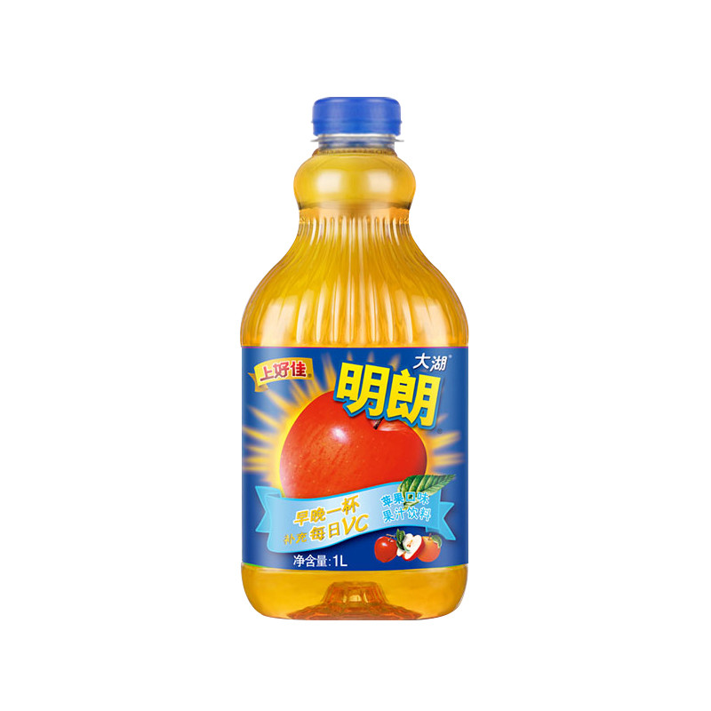 大湖苹果汁：100%纯果汁，真正的健康饮品