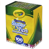 Prime会员：Crayola 绘儿乐 Super Tips 可水洗马克笔 100支