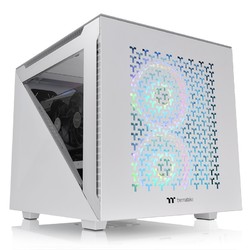 Thermaltake 曜越 Tt（Thermaltake）艾坦Divider 200 TG AIR 白色 机箱电脑主机（标配20cm无光风扇/支持M-ATX/桌面级）