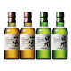 SUNTORY 三得利 4瓶装 山崎1923威士忌180ml*2 白州1973威士忌180ml*2 精选原料 浓郁风味