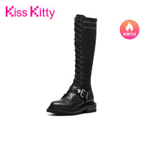 Kiss Kitty 保暖弹力瘦瘦靴高筒女靴不过膝靴子加绒厚底显瘦长靴