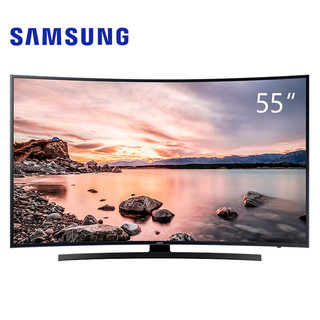 限地区：SAMSUNG 三星 UA55KUC30SJXXZ 55英寸 4K超高清 HDR功能 曲面 智能 LED液晶电视