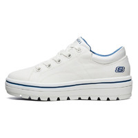 SKECHERS 斯凯奇 Street Cleat 女子运动帆布鞋 74100/WHT 白色 37