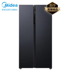 Midea 美的 630升双开门 一级能效 智能变频 对开门家用冰箱 BCD-630WKPZM(E)