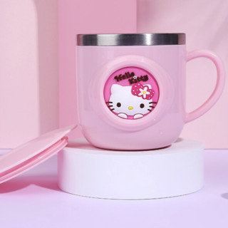 Hello Kitty 凯蒂猫 KT-1090 儿童学饮保温杯 260ml 珊瑚粉