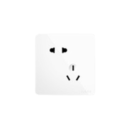 德力西 DELIXI 德逸系列 HAE86ZS/3 斜五孔插座 瓷感白 10只装