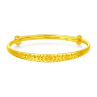 CHOW TAI FOOK 周大福 EOF114 儿童福字足金手镯 10.44g