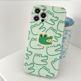 iMobile iPhone 12 Pro 硅胶手机壳 手绘鳄鱼
