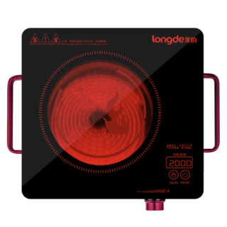 longde 龙的 LD-DTL207C 电陶炉 黑红色
