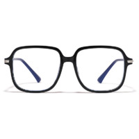 佐川 8817 亮黑色TR90眼镜框+防蓝光镜片 灰变