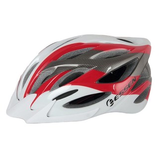 ESSEN SPORT 爱森斯博特 E-A85I 中性骑行头盔 白红碳纤