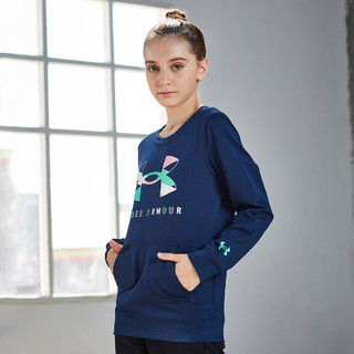 UNDER ARMOUR 安德玛 21128305 女童圆领卫衣 藏青 YMD