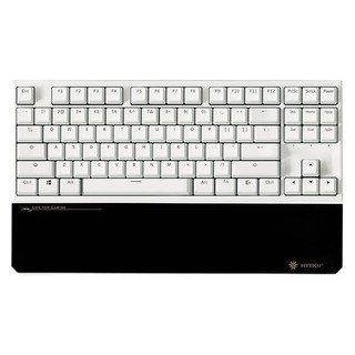 Hyeku 黑峡谷 X3 87键 2.4G双模机械键盘 牛奶绵绵冰 凯华BOX玫瑰红轴 单光