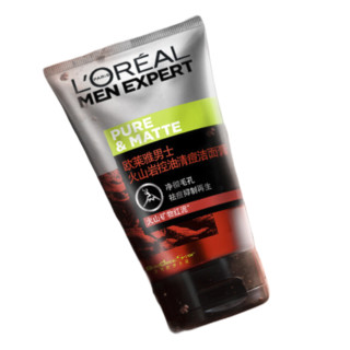 L'OREAL PARIS 巴黎欧莱雅 男士火山岩控油清痘洁面膏 100ml