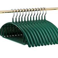越图 无痕浸胶衣架 30只 轻奢绿