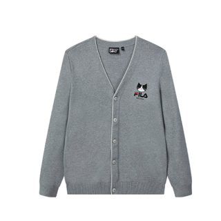 fila 斐乐 pepe shimada联名款 男子运动编织衫 f11m133498f-mg 石板