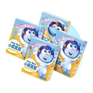 小鹿蓝蓝 水果酸奶溶豆豆宝宝零食儿童酸奶溶豆 4种口味各1盒