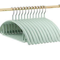 越图 无痕浸胶衣架 30只 欧绿