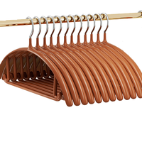 越图 无痕浸胶衣架 10只 金色