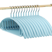 越图 无痕浸胶衣架 30只 欧蓝