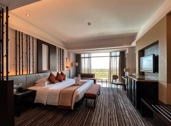 海口观澜湖度假酒店豪华大床客房1晚含双早