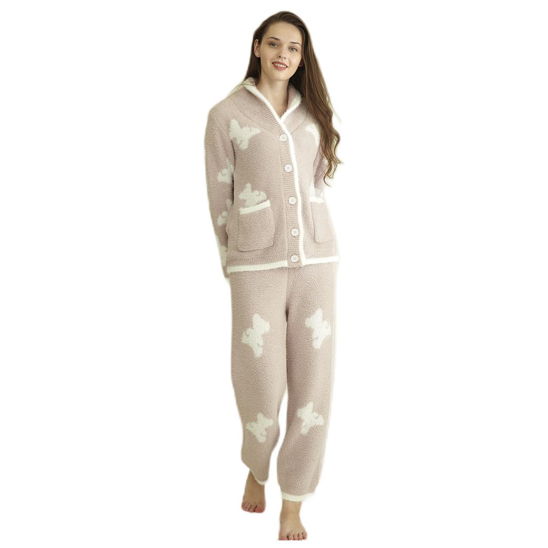 loveloc HC8881 孕产妇保暖家居服 开襟款